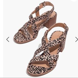 Madewell Alyssa Sandal in Spotted Calf Hair